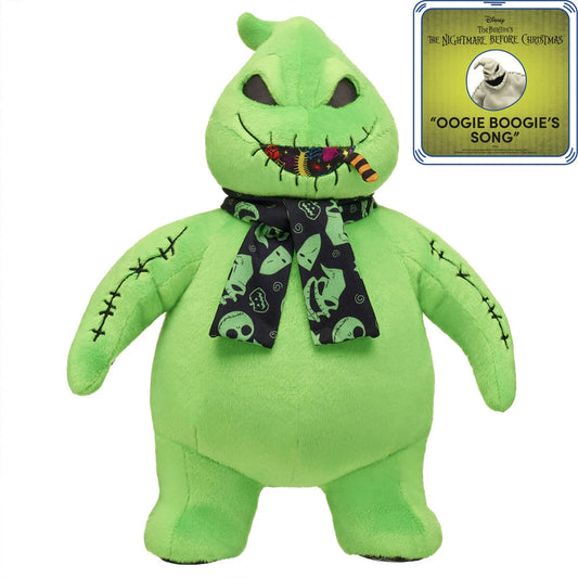 Disney Tim Burton's The Nightmare Before Christmas Neon Oogie Boogie Plush Gift Set with Sound | Build-A-Bear® - US 7608