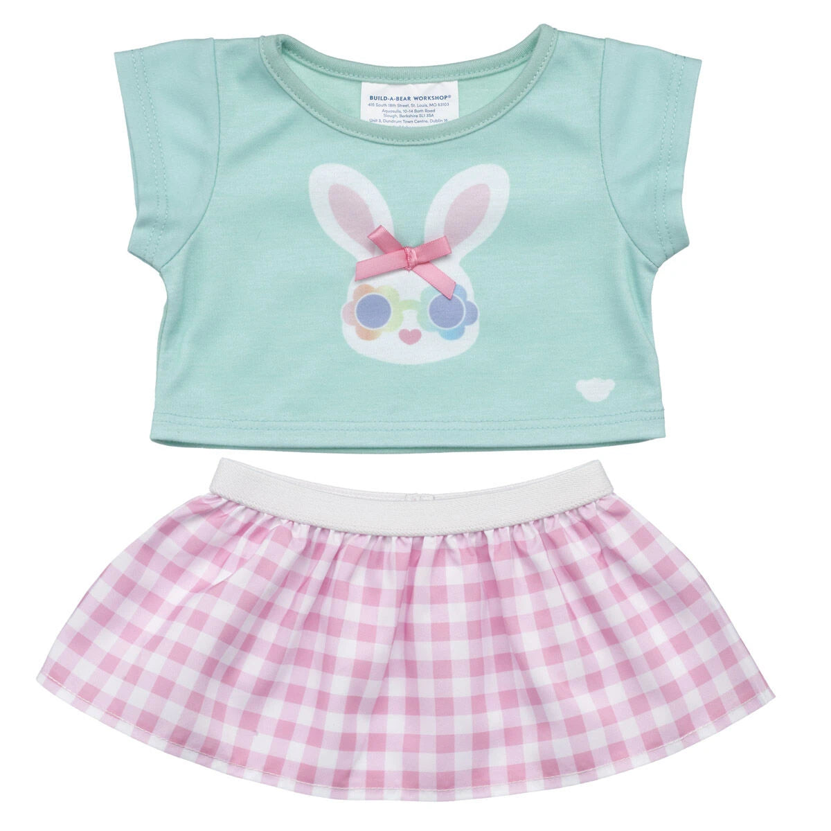 Gingham Bunny Easter Outfit 2 pc. | Build-A-Bear - US 3819
