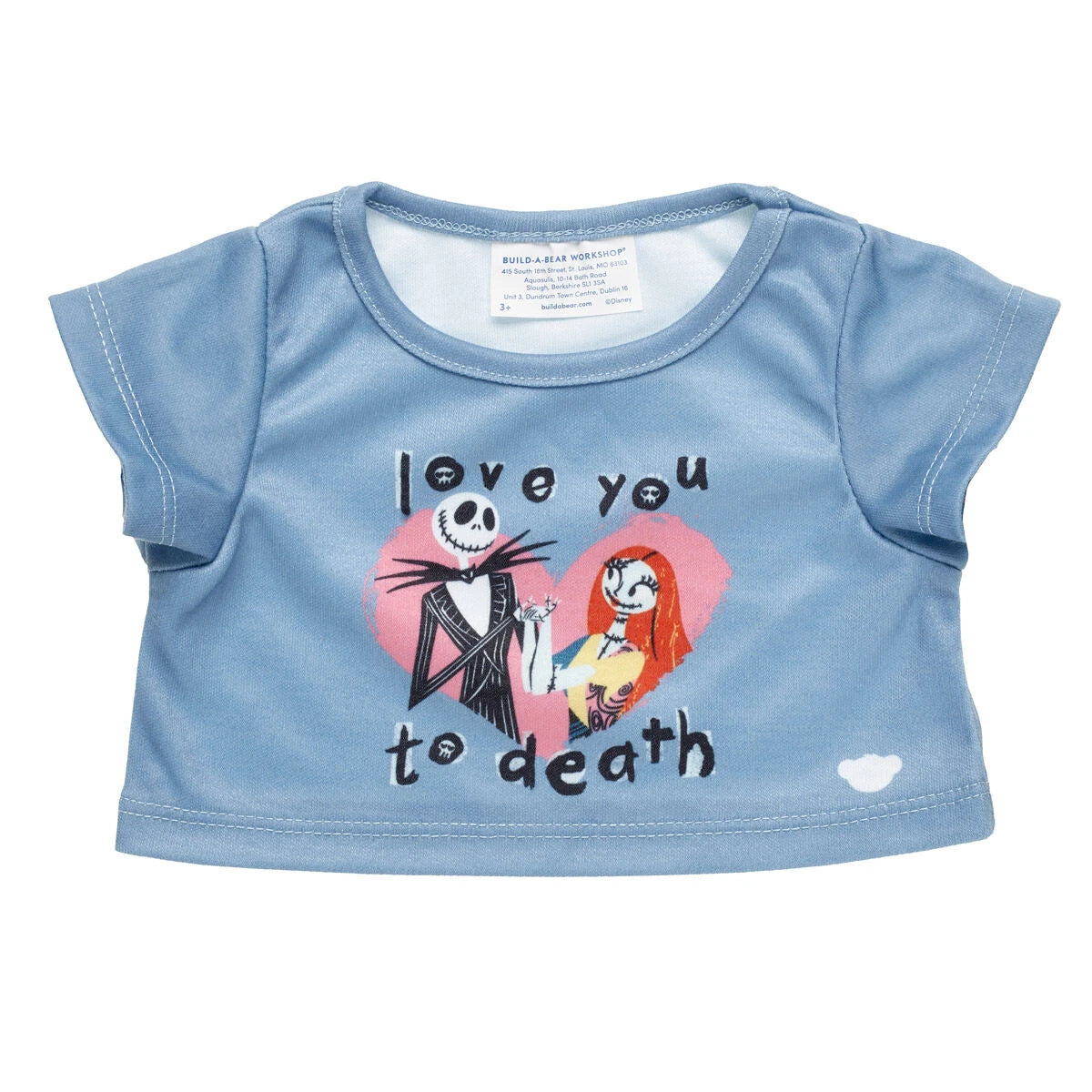 Nightmare Before Christmas Valentine's Tee for Plush Toys | Build-A-Bear® - US 2696