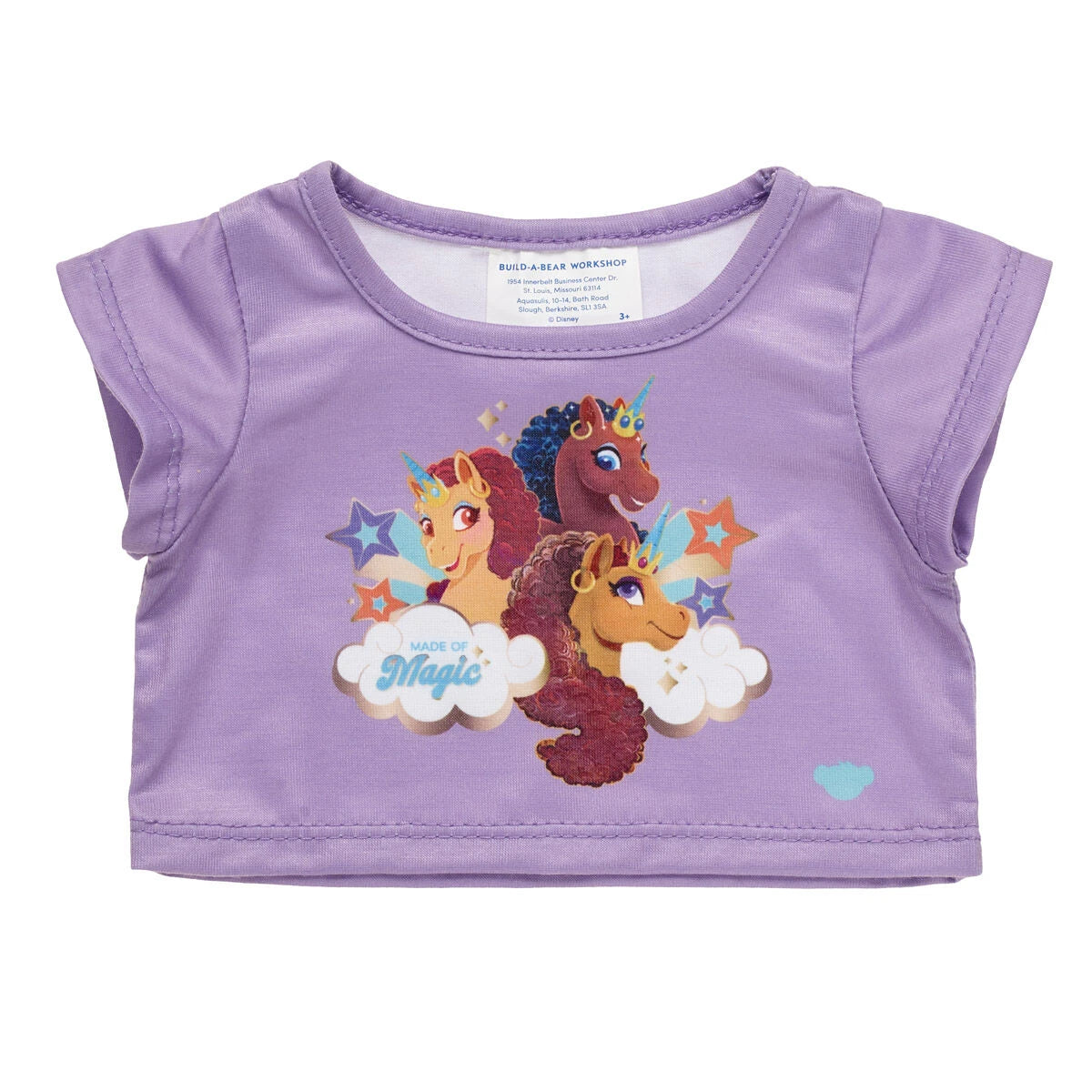 Afro Unicorn® Plush "Made of Magic" T-Shirt | Build-A-Bear® - US 9254