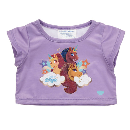 Afro Unicorn® Plush "Made of Magic" T-Shirt | Build-A-Bear® - US 9254