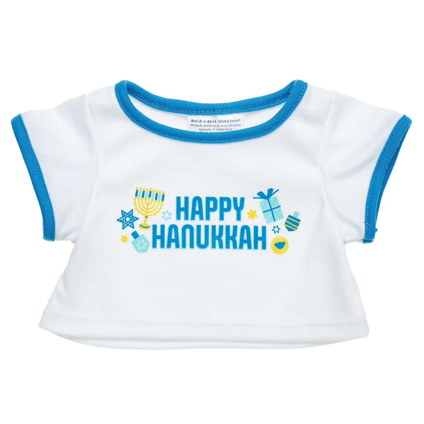 Happy Hanukkah T-Shirt for Stuffed Animals | Build-A-Bear® - US 6366