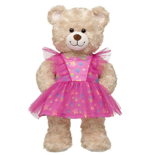 Pink Stars Tulle Sleeve Dress for Plush Toys | Build-A-Bear® - US 4220