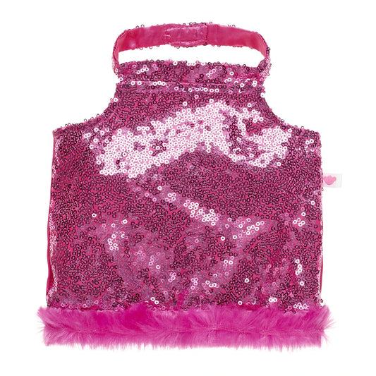 Pink Sequin Halter Dress for Plush Toys | Build-A-Bear® - US 0143