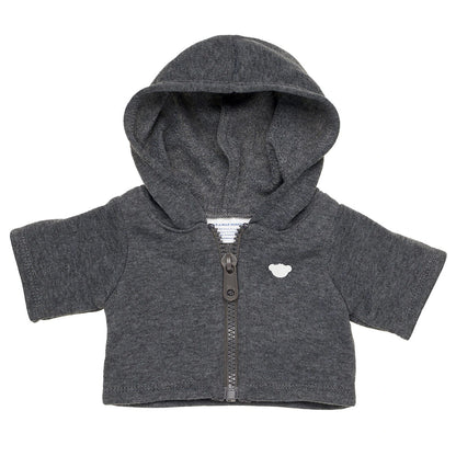 Charcoal Grey Zip Hoodie for Stuffed Animals | Build-A-Bear® - US 2328