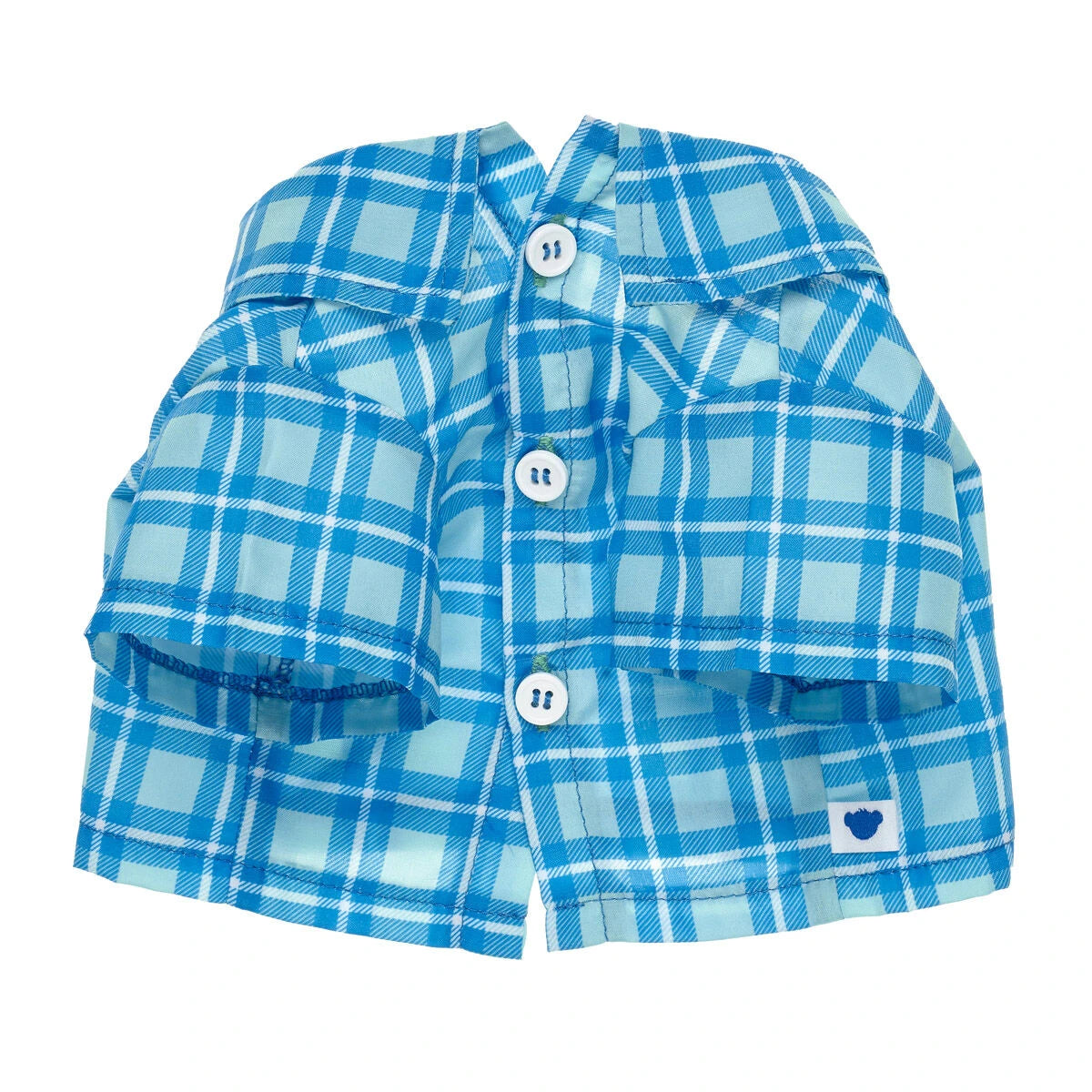 Blue Check T-Shirt for Stuffed Animals - US 8527