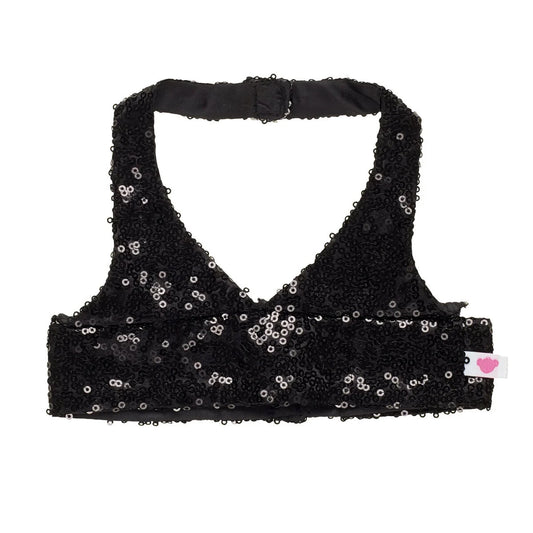 Black Sequin Halter Tank for Plush Toys | Build-A-Bear® - US 3798