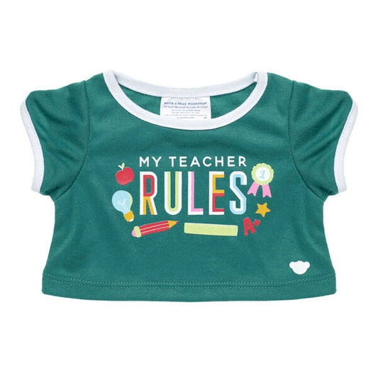 My Teacher Rules T-Shirt for Stuffed Animals | Build-A-Bear® - US 2137