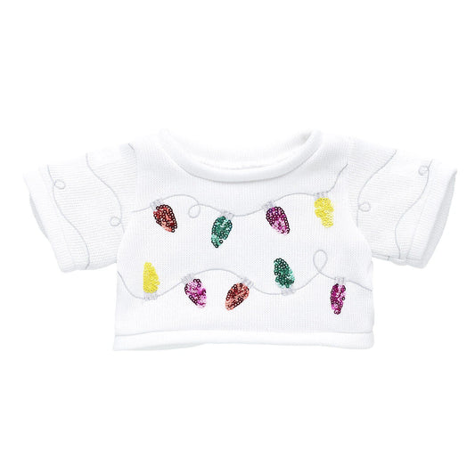 Tipsy Elves Sequin Lights Ugly Christmas Sweater for Stuffed Animals | Build-A-Bear® - US 4201