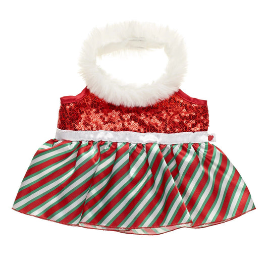 Red and Green Dress for Plush Toys | Build-A-Bear® - US 0277